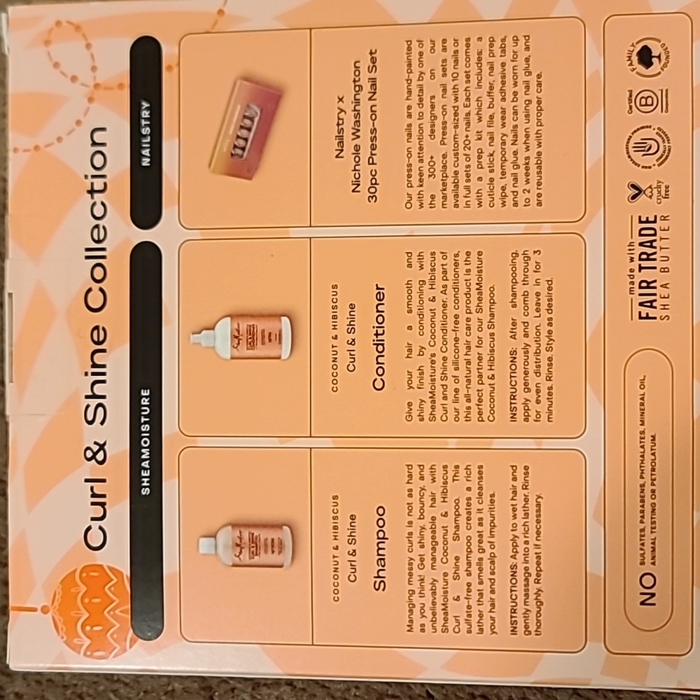 Sheamoisture x nailstry curl & shine set - Picture 3 of 3